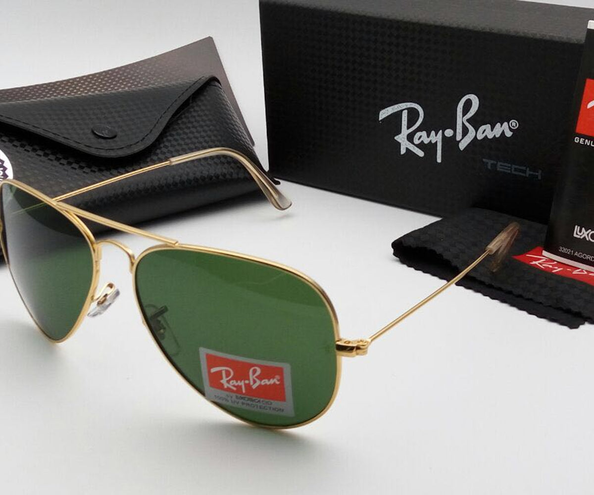 New Arrival Green & Gold 3026 Oval Model Master Pcs Sunglasses  For Men.