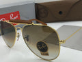 New Stylish Brown Shade & Gold 3422 Fancy Aviator Bridge Master Pcs Sunglass For Unisex