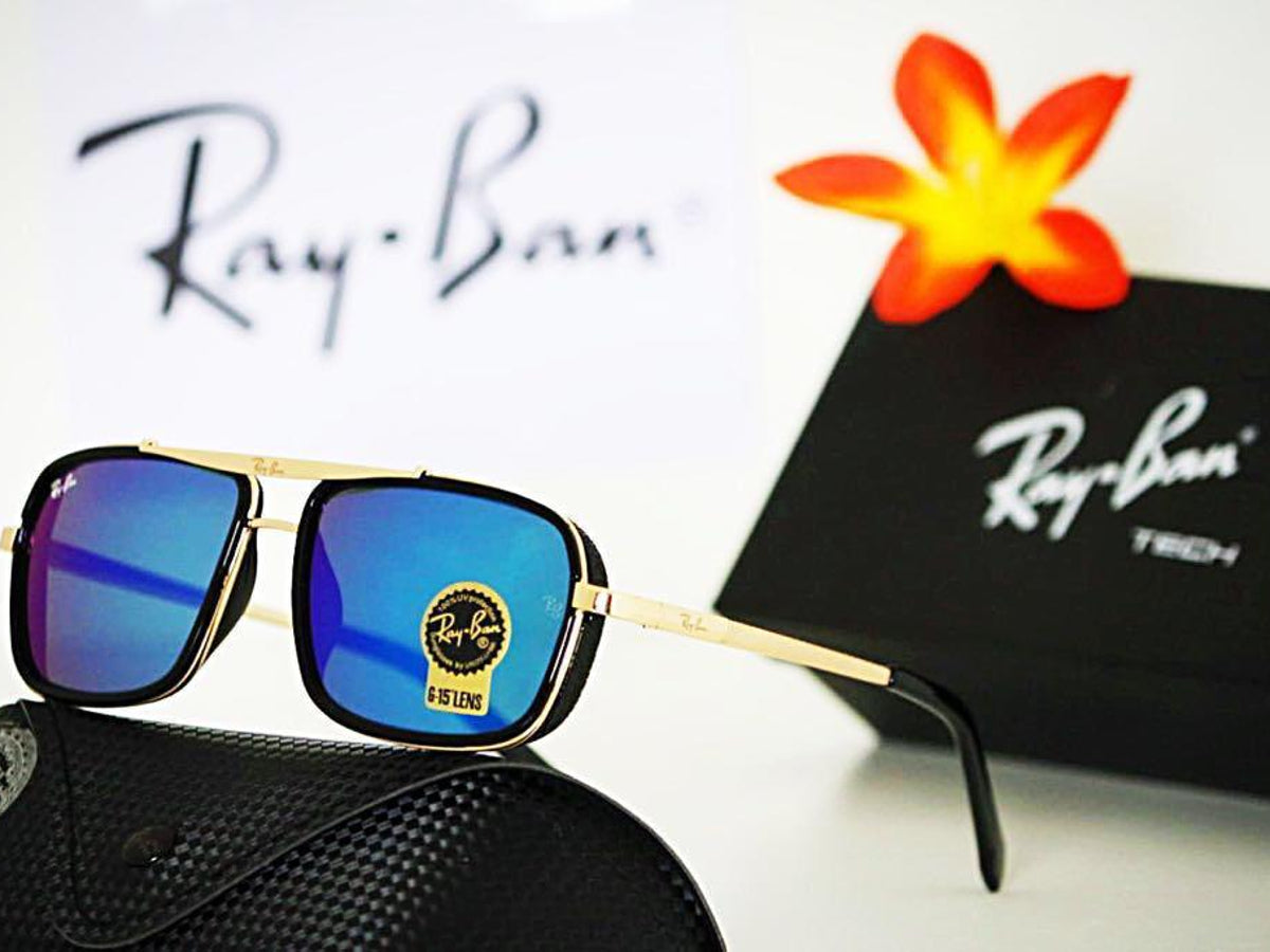 New Stylish Arrival Blue & Gold 4413 Master Pcs Sunglasses For Men and Women.