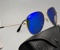 New Stylish Design Blue & Gold 3026 Aviator Master Pcs Sunglass For Unisex