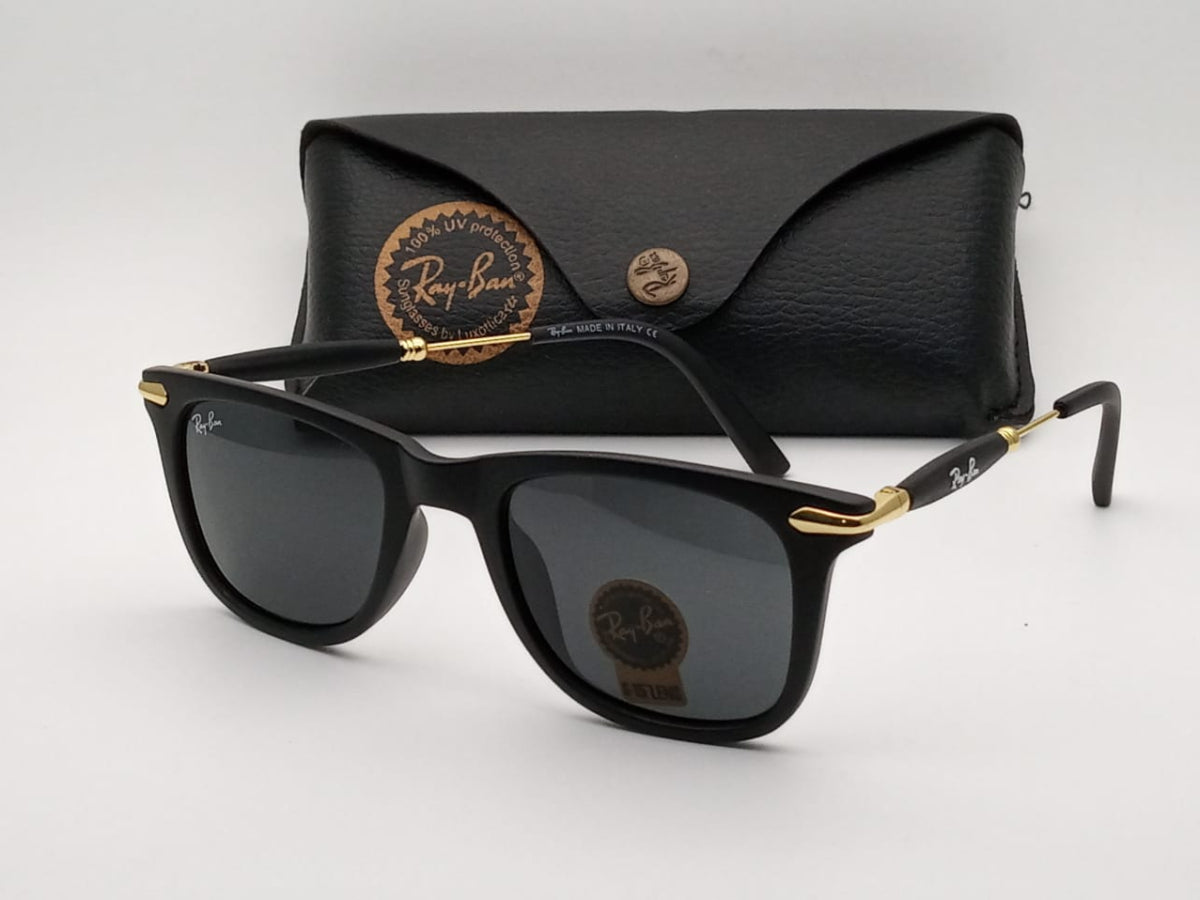New Stylish Black & Gold 2148 Wayfarer Master Pcs Sunglass For Unisex