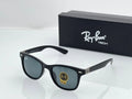New Stylish Square Black & Black 650 Mens Polarized Sunglasses.